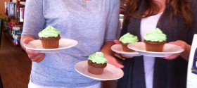 Allie GIlbert's coconut lime cupcakes at Cafe Firefly